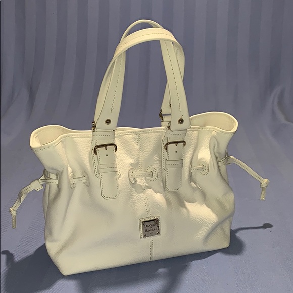 Dooney & Bourke Handbags - Dooney & Bourke White Leather Tote